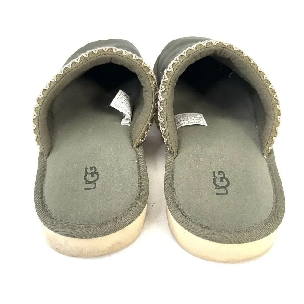UGG Men's Tasman Slip-on Slides Uld Mono Slipper MLT Green US Size 10